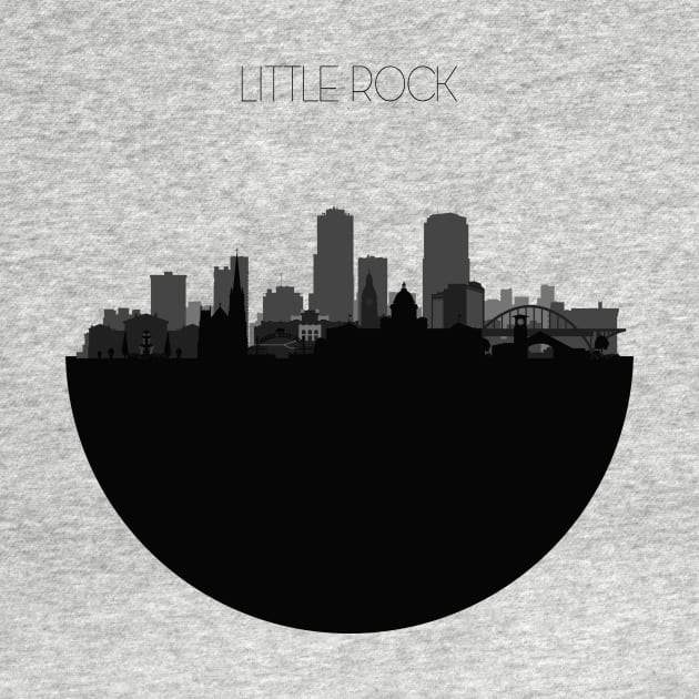 Little Rock Skyline by inspirowl